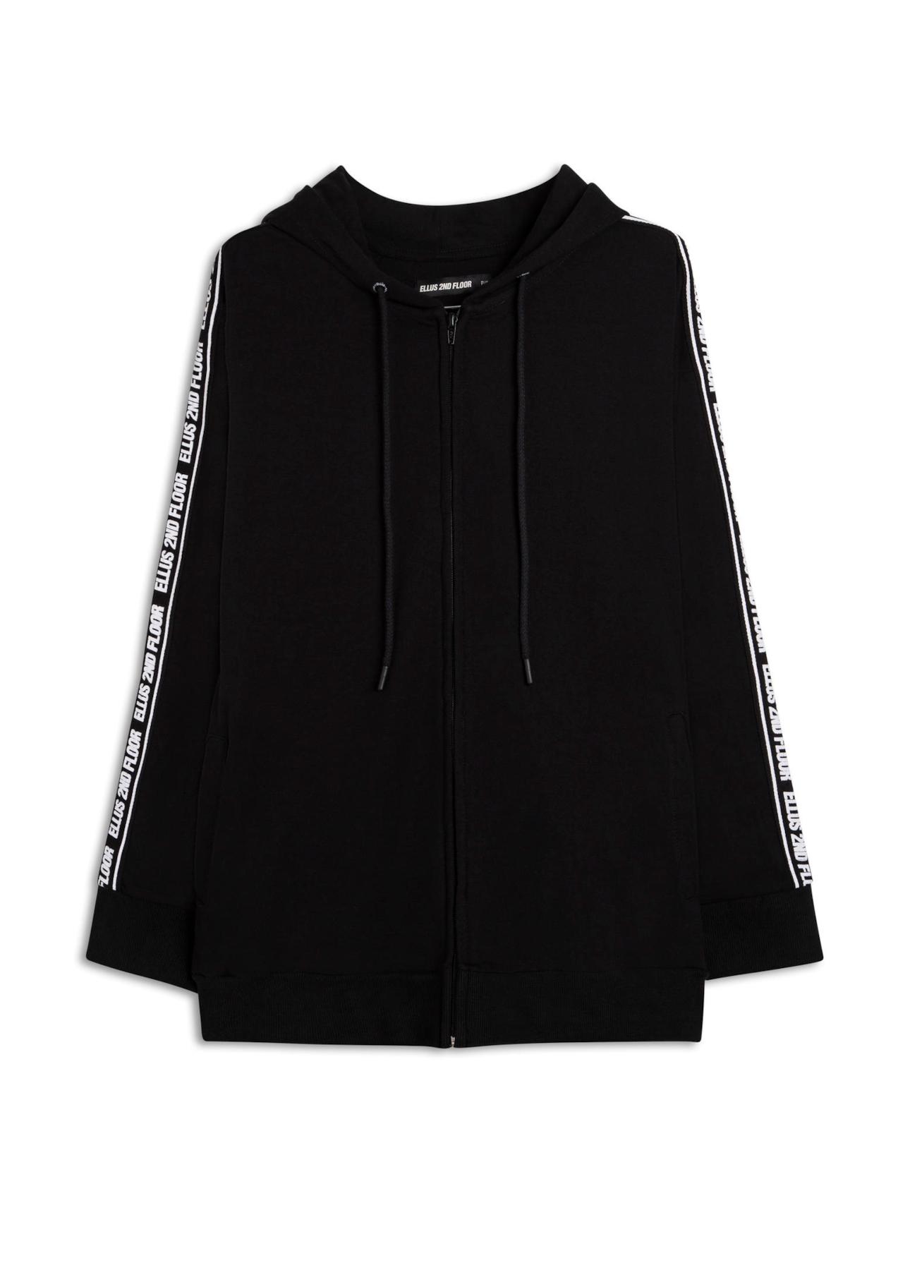 Casaco Fleece Tape Preto