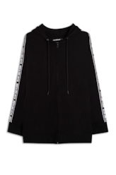Casaco Fleece Tape Preto