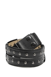 Cinto Cintura Bolinhas de Metal Napa Ellus  Preto