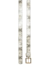 Cinto Cobra Off-White W/ Dourado