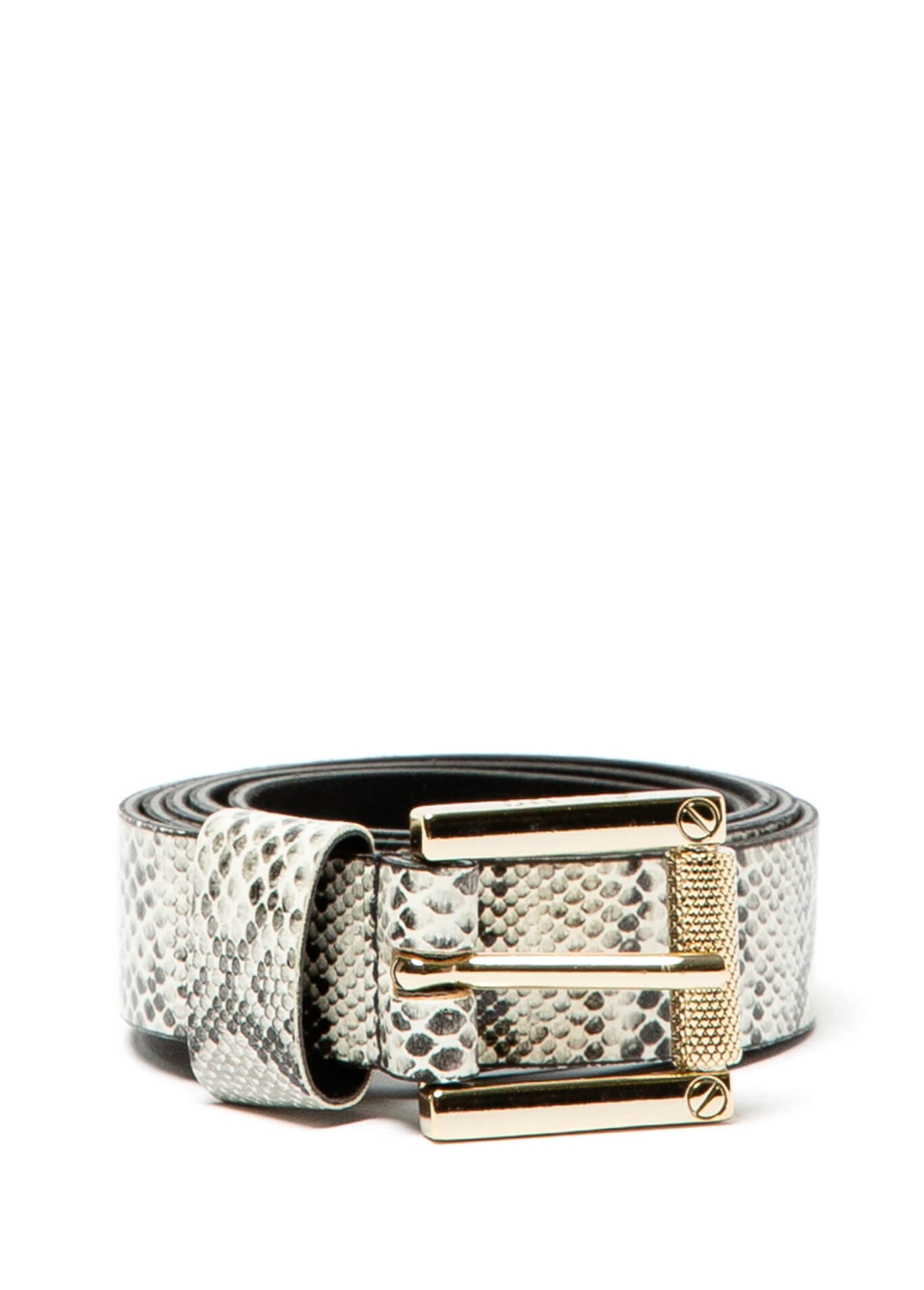 Cinto Cobra Off-White W/ Dourado