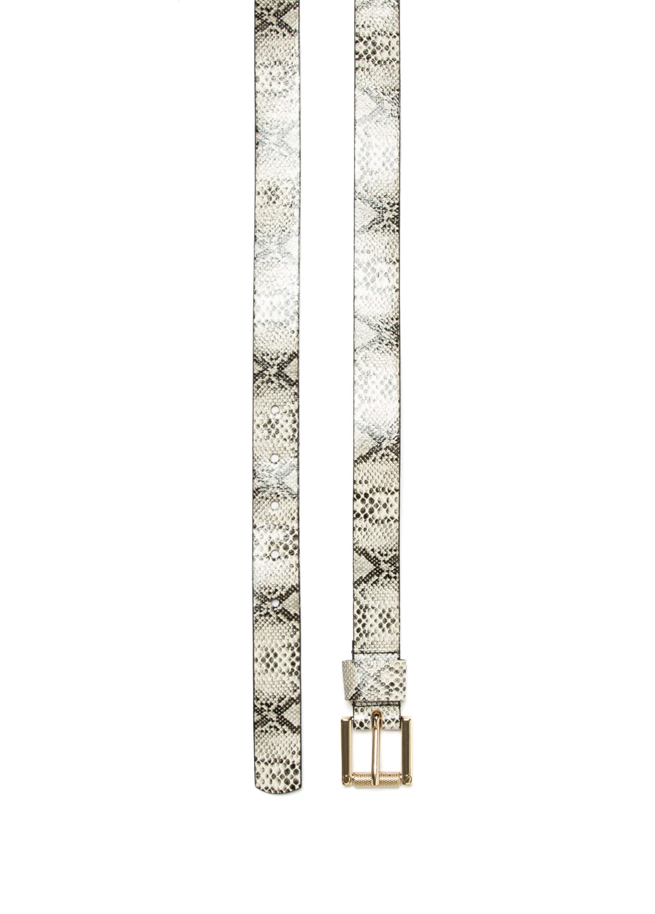 Cinto Cobra Off-White W/ Dourado