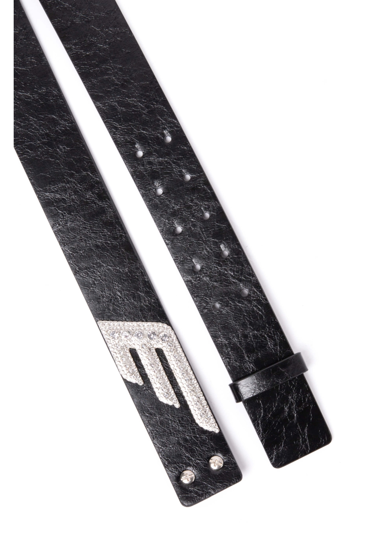 Cinto e Asa de Strass Preto