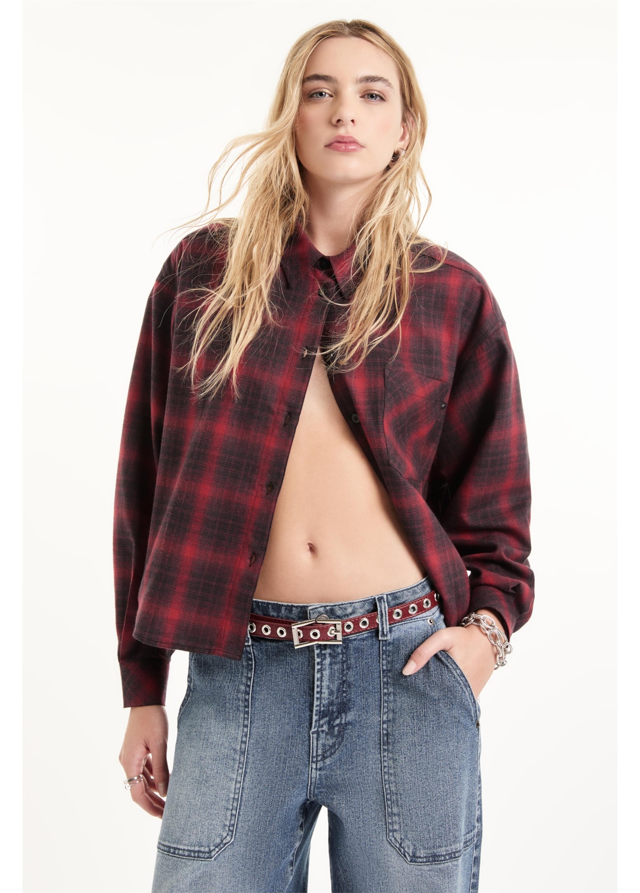 Cinto Eyelets Belt Ellus Bordeaux