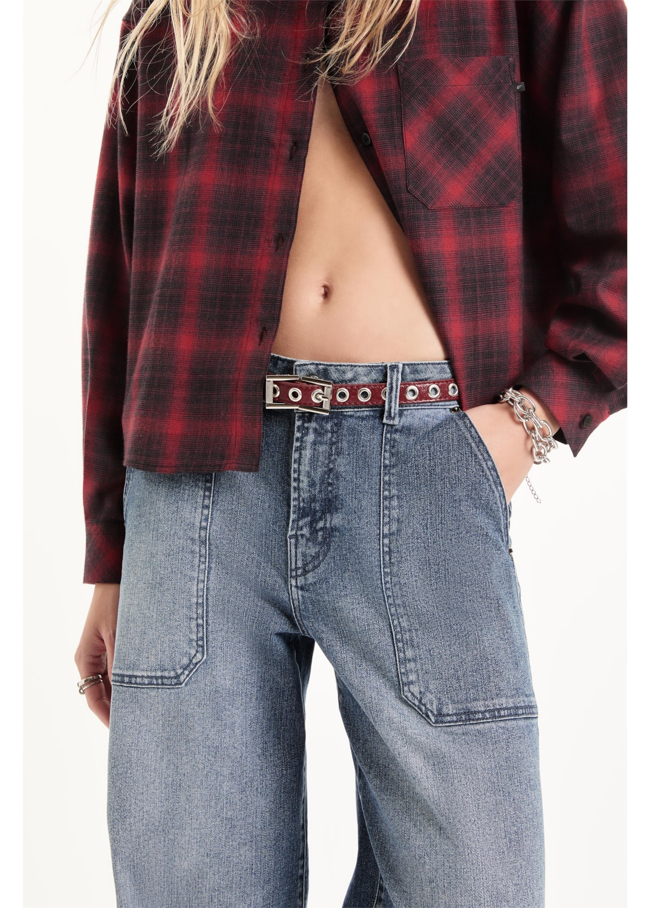 Cinto Eyelets Belt Ellus Bordeaux