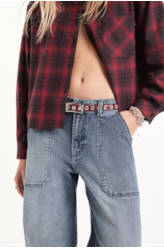 Cinto Eyelets Belt Ellus Bordeaux