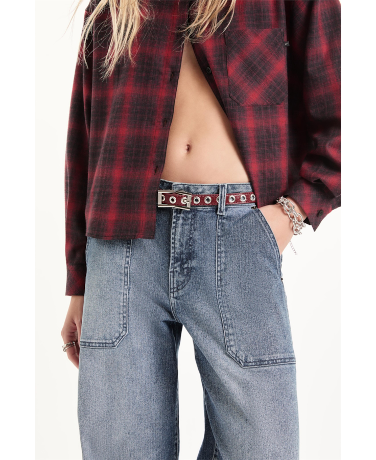 Cinto Eyelets Belt Ellus Bordeaux