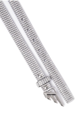 Cinto Fino Crystal e Asa  Prata