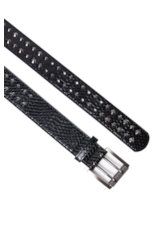 Cinto Fino Spikes Mia Ellus Preto