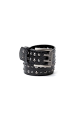 Cinto Fino Spikes Mia Ellus Preto