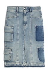 Classic Denim Elastic Ii Midi Cargo Lav.Claro C/ Used