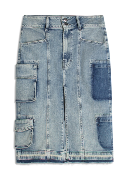 Classic Denim Elastic Ii Midi Cargo Lav.Claro C/ Used