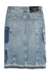 Classic Denim Elastic Ii Midi Cargo Lav.Claro C/ Used