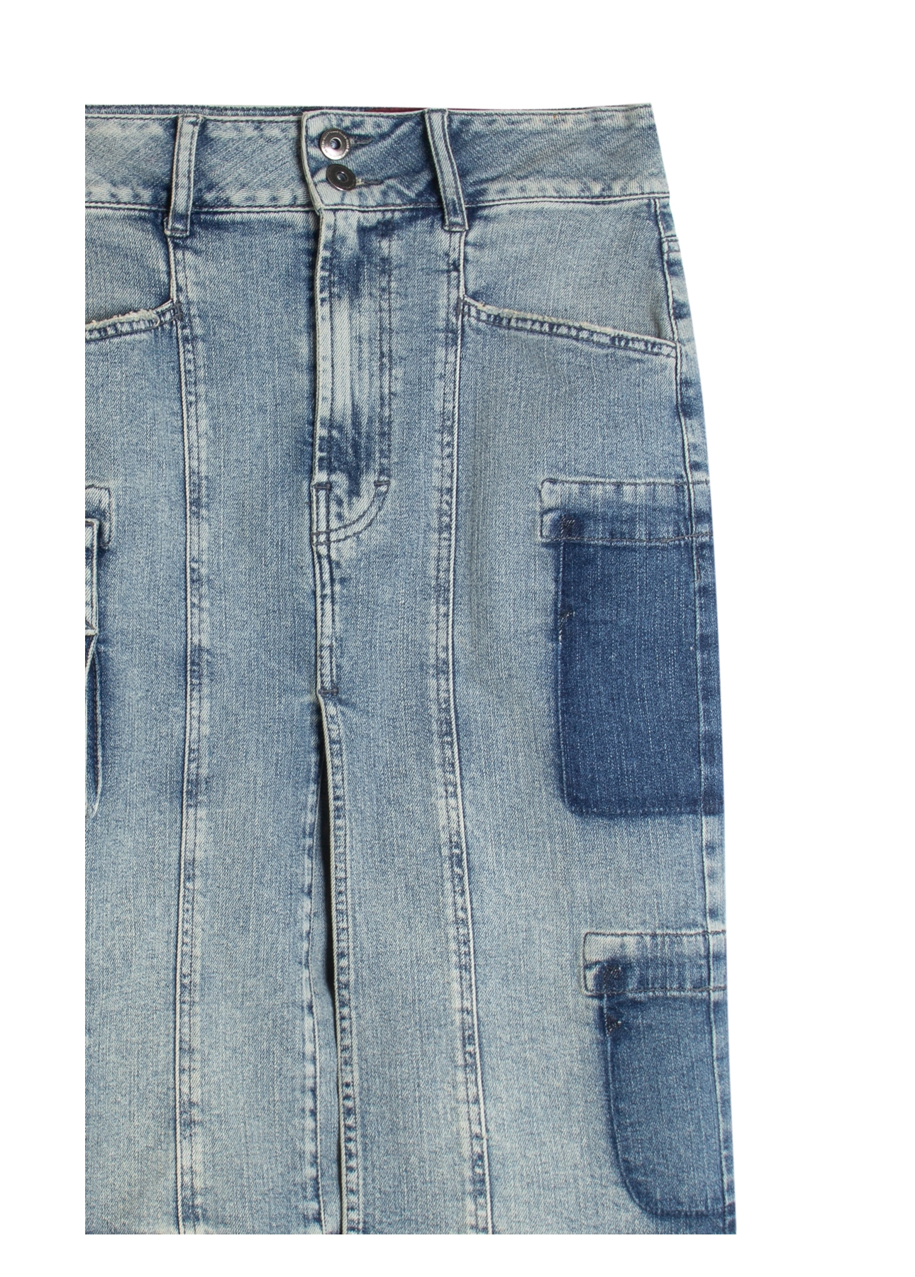 Classic Denim Elastic Ii Midi Cargo Lav.Claro C/ Used