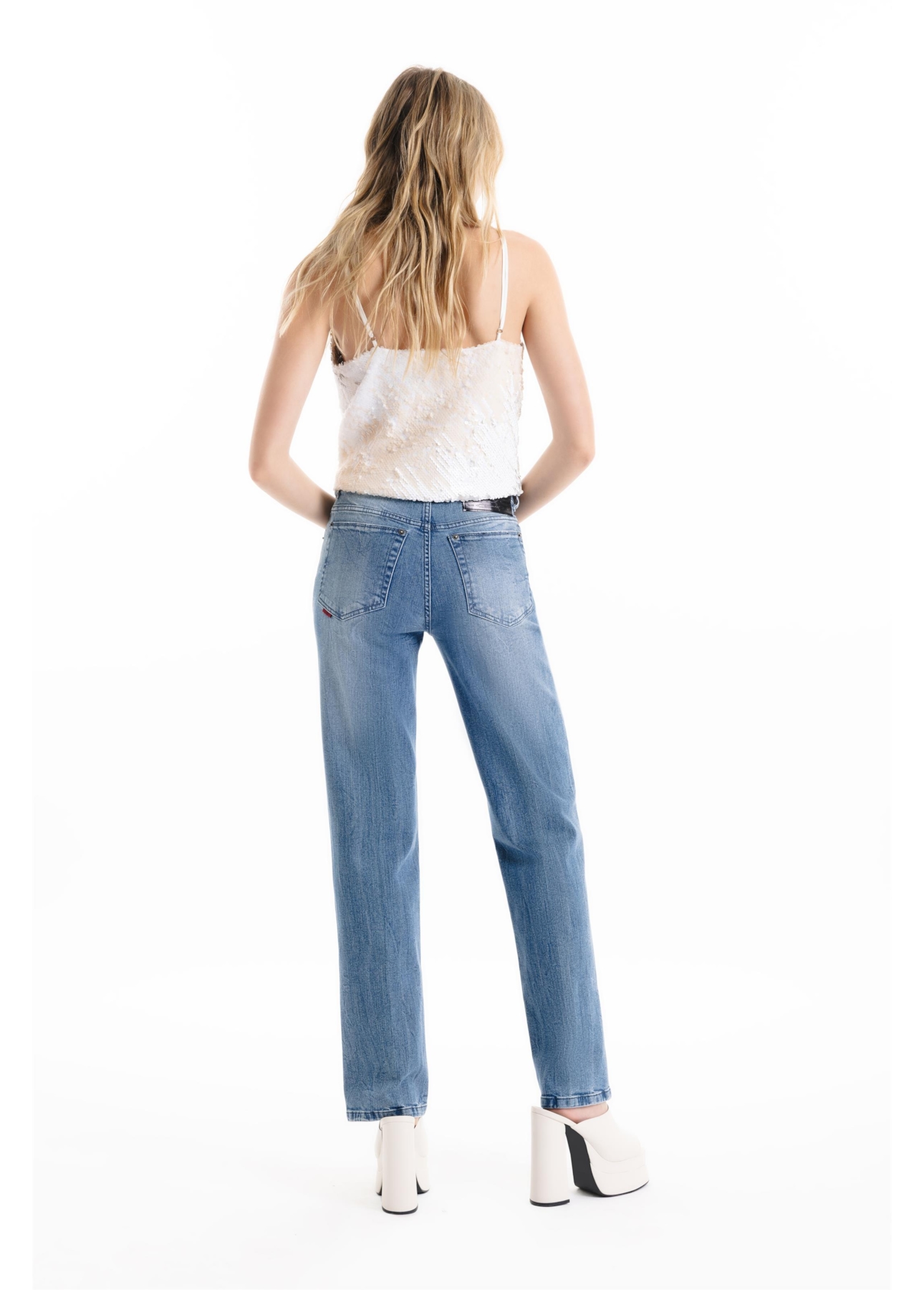 Classic Denim Elastic Ii Reta Et. z 2093-Lav.Medio C/Tie Dye