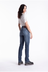 Classic Denim Elastic Ii Slim Barra de Lav.Escuro C/Used+puidos