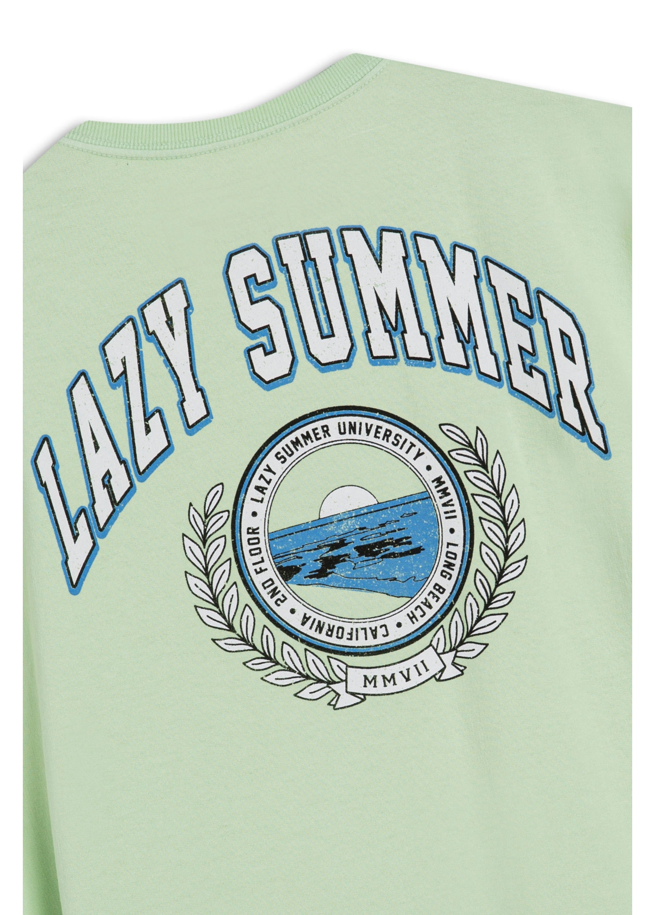Co Basic Fluor Lazy Summer Washed Long l Verde Agua