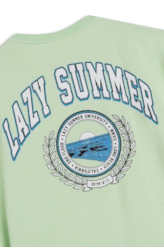 Co Basic Fluor Lazy Summer Washed Long l Verde Agua