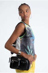 Co Seda Coral Retilinea Sleeveless Estampado