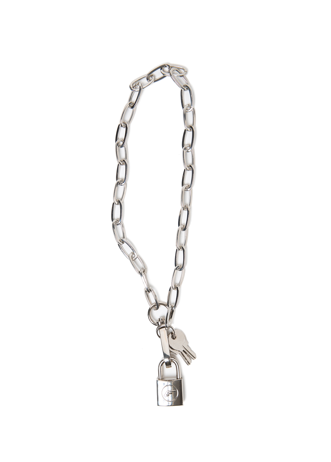 Colar Chocker Cadeado Ellus Niquelado