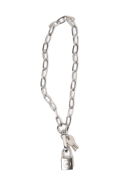 Colar Chocker Cadeado Ellus Niquelado