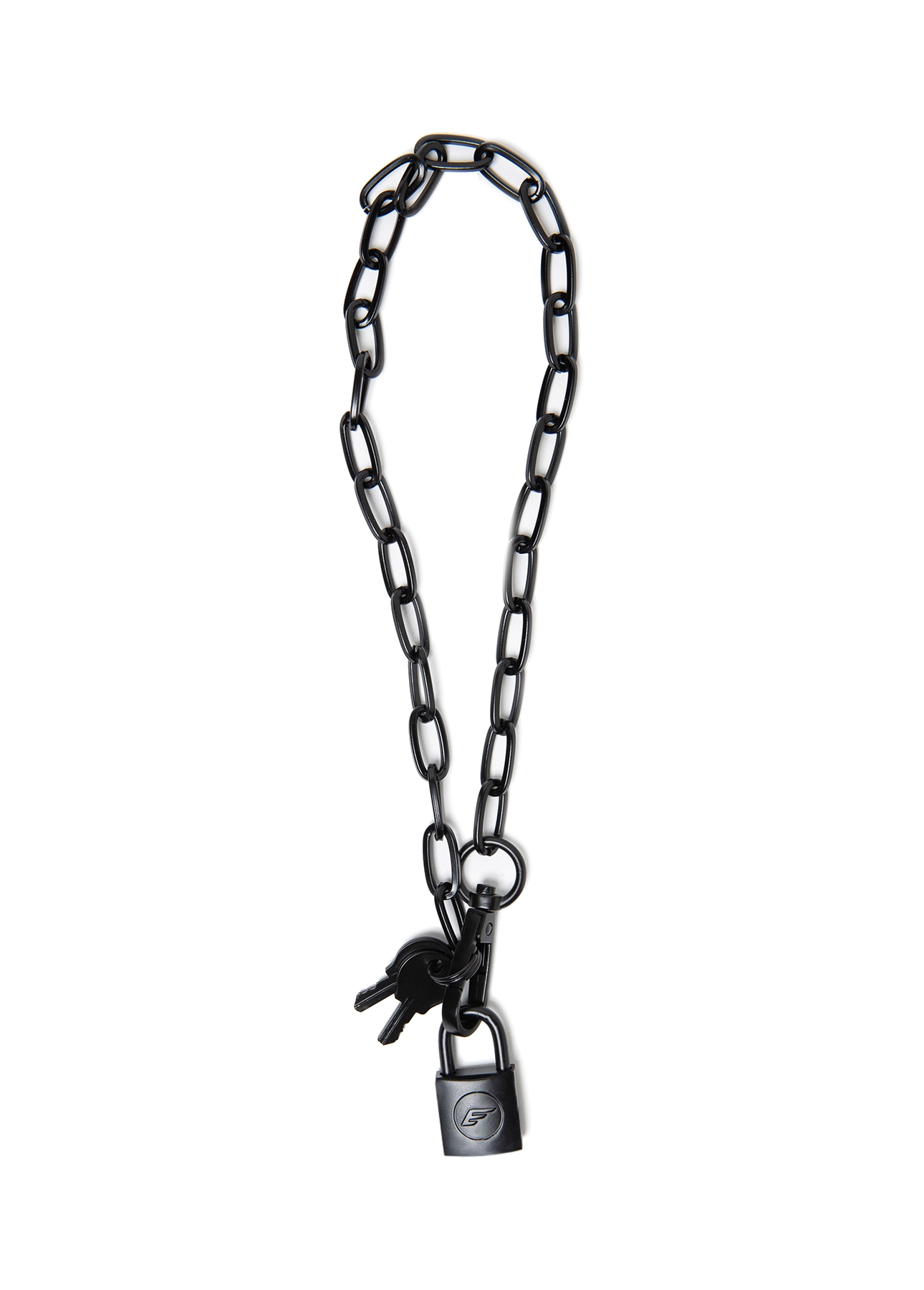 Colar Chocker Cadeado Ellus Preto