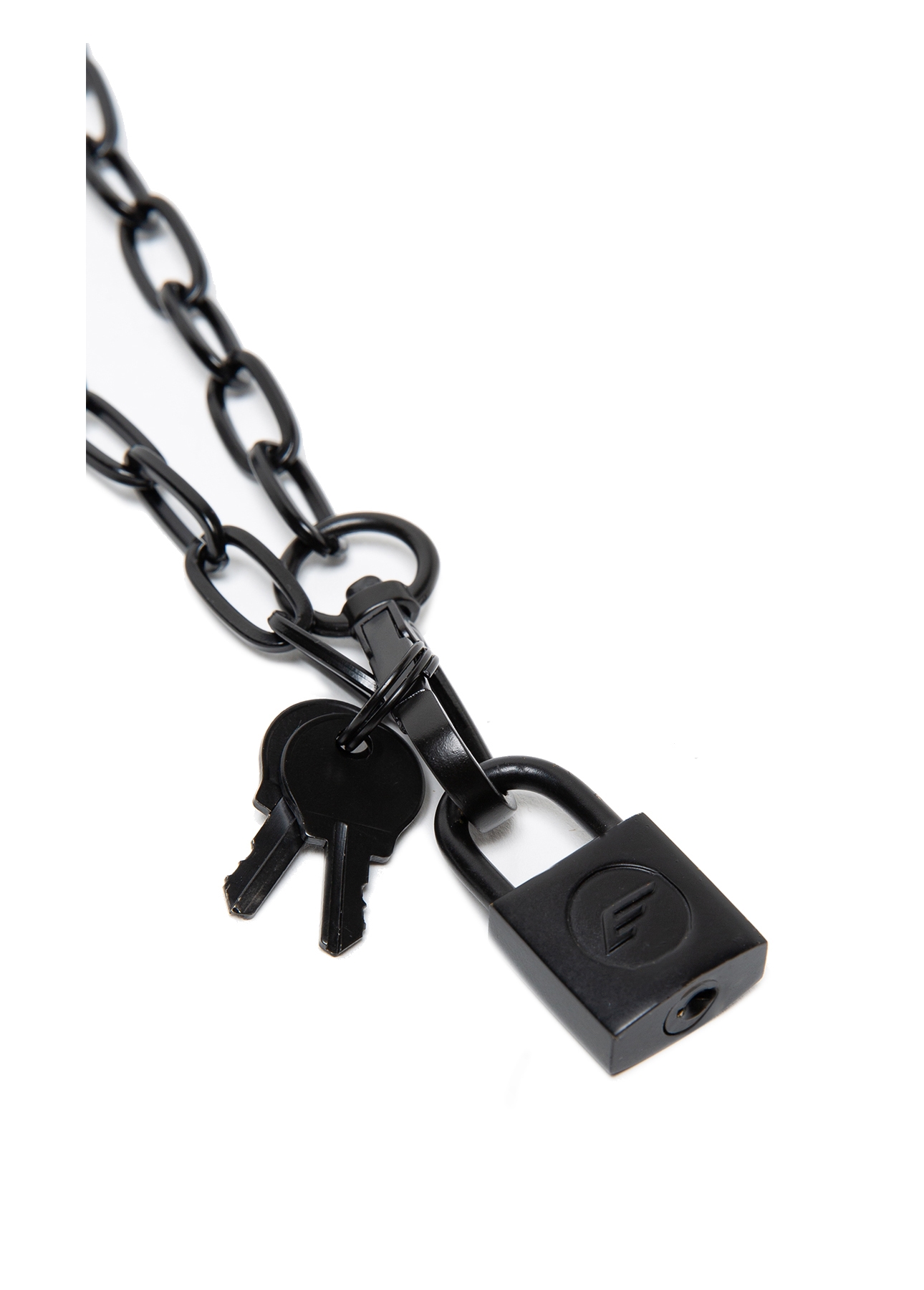 Colar Chocker Cadeado Ellus Preto