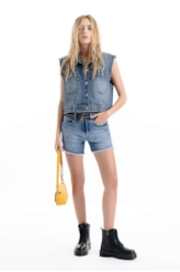 Colete Classic Denim Elastic Hearts 2096-Lav.Medio C/ Used