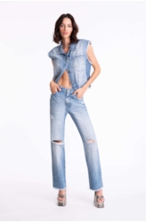 Colete Desert Denim 1800-Lav.Claro C/ Rede+pu