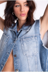 Colete Desert Denim 1800-Lav.Claro C/ Rede+pu