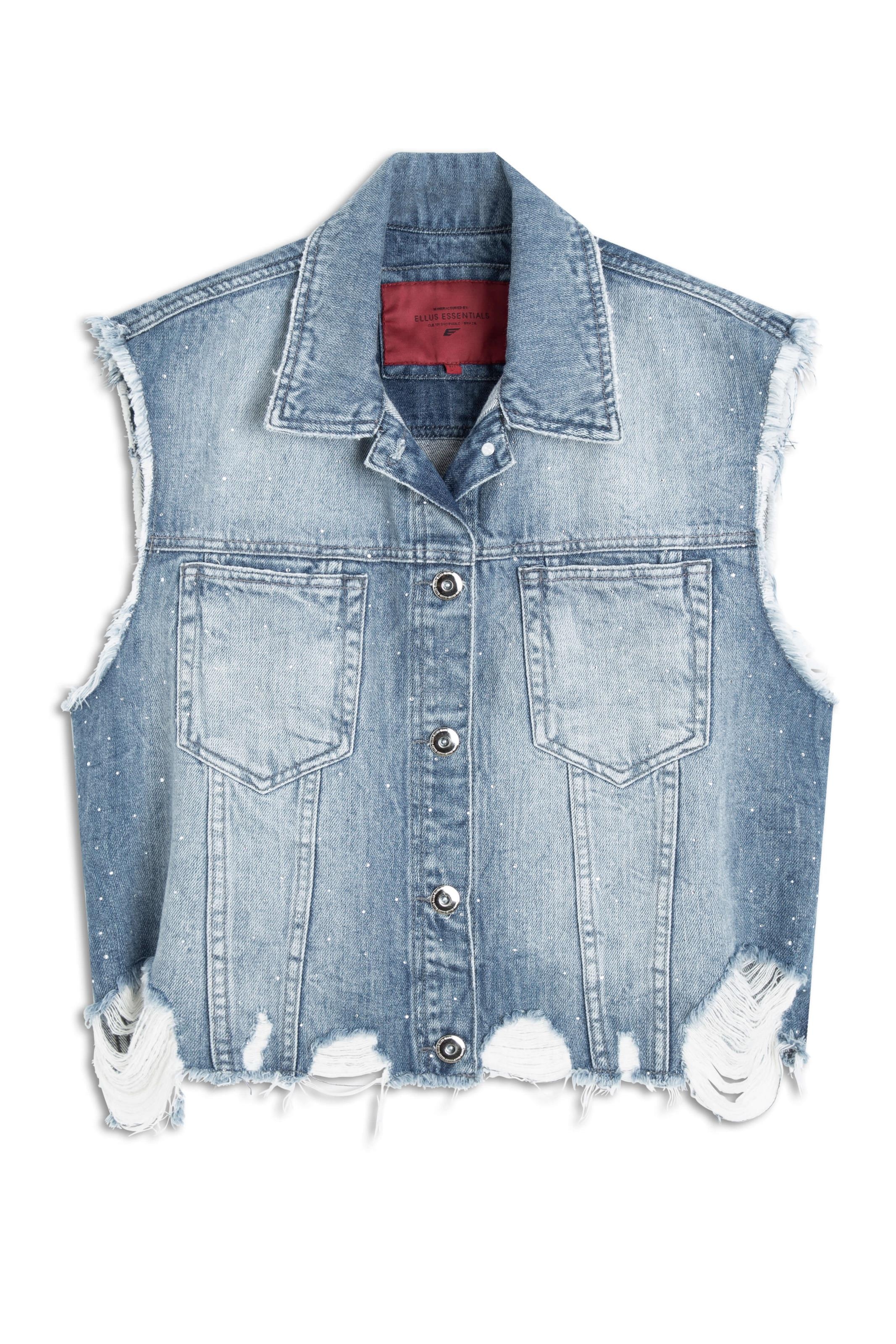 Colete Desert Denim 1800-Lav.Claro C/ Rede+pu