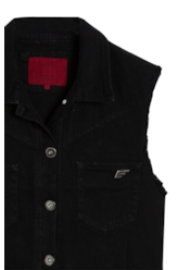Colete Heavy Color Western Preto
