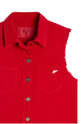 Colete Heavy Color Western Vermelho