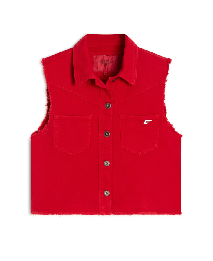 Colete Heavy Color Western Vermelho