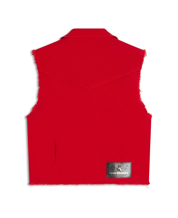 Colete Heavy Color Western Vermelho