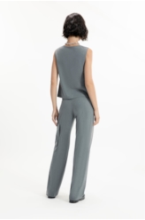 Colete Nordic Stripe Ellus Cinza Medio