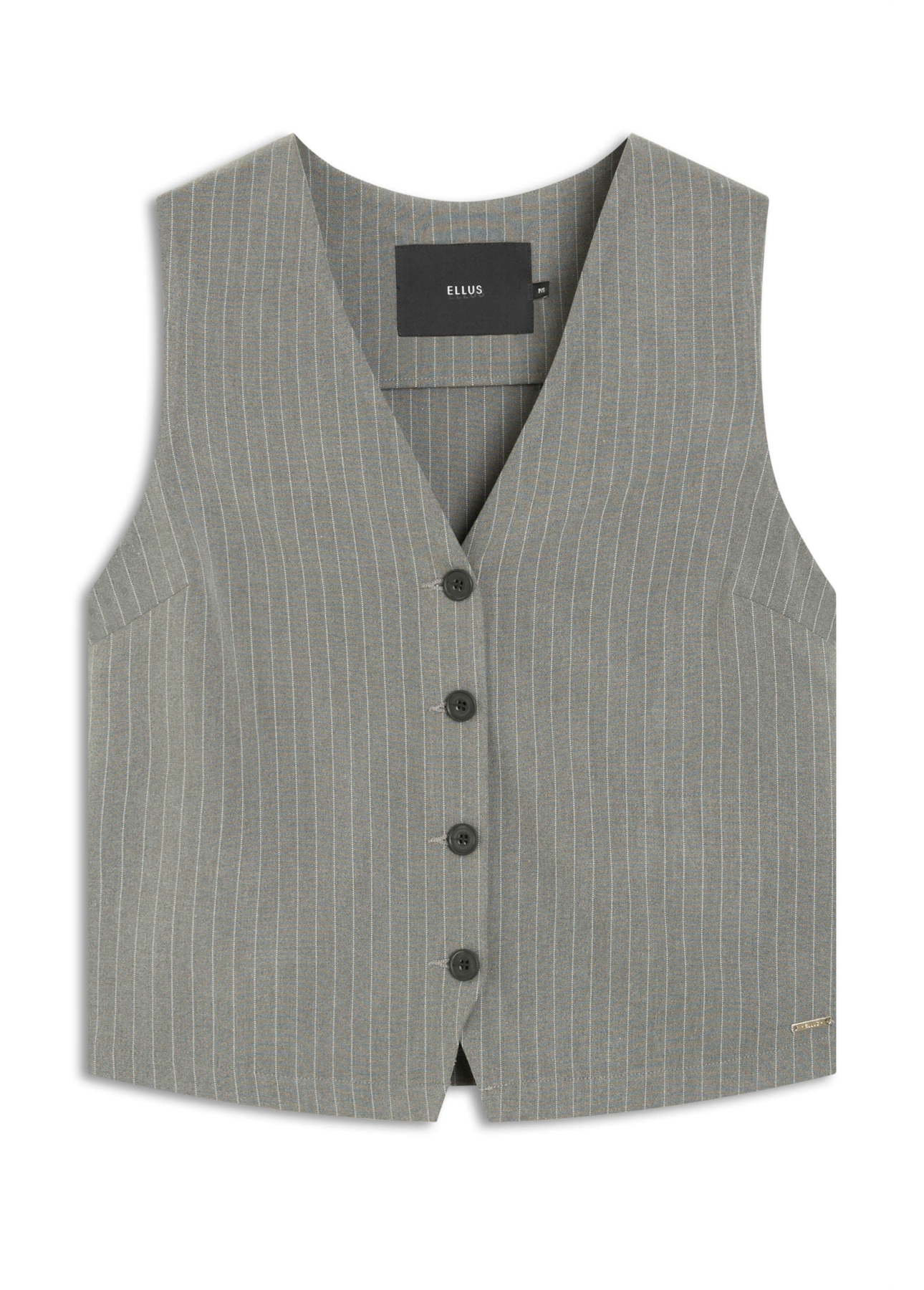 Colete Nordic Stripe Ellus Cinza Medio