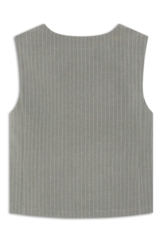 Colete Nordic Stripe Ellus Cinza Medio