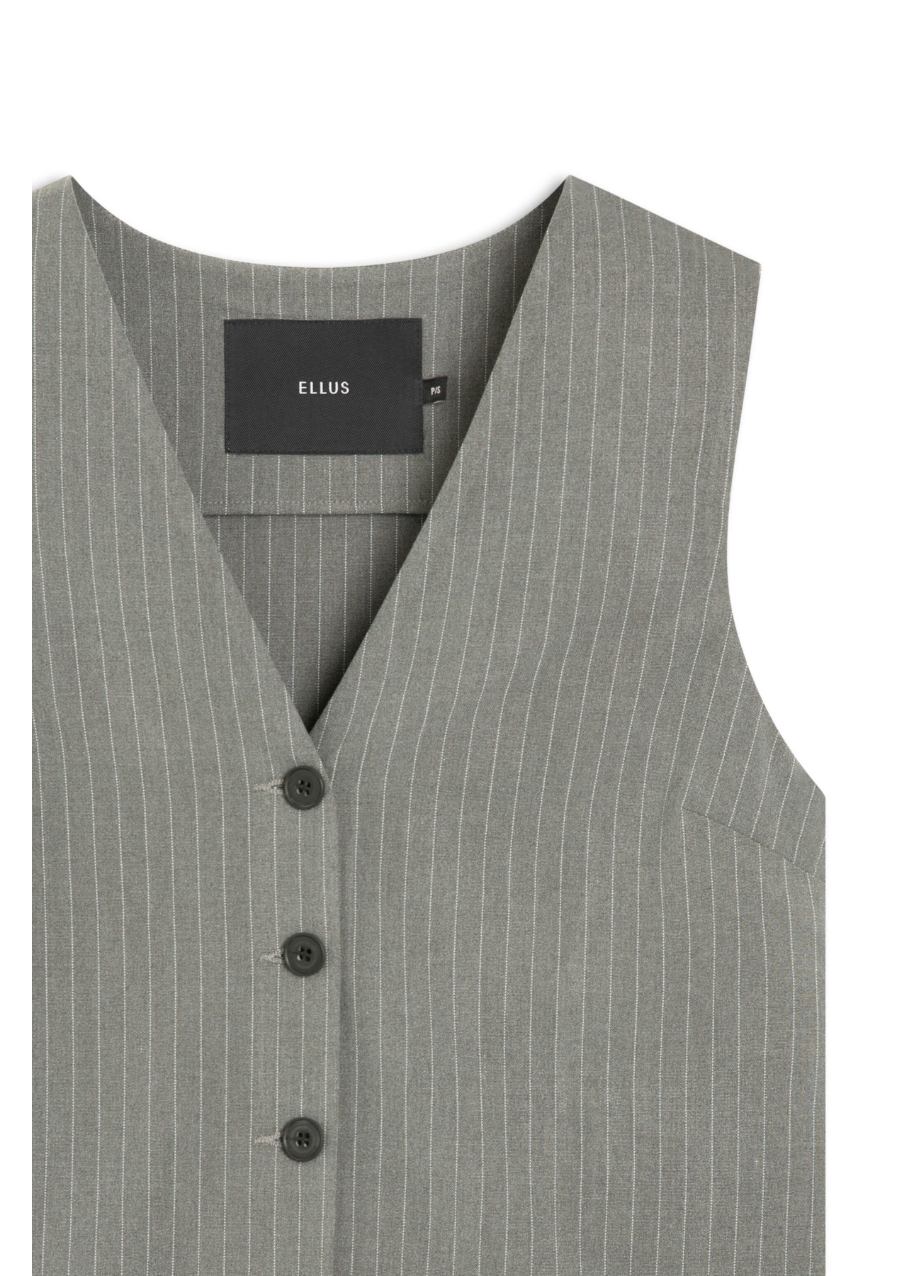 Colete Nordic Stripe Ellus Cinza Medio