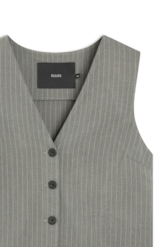 Colete Nordic Stripe Ellus Cinza Medio
