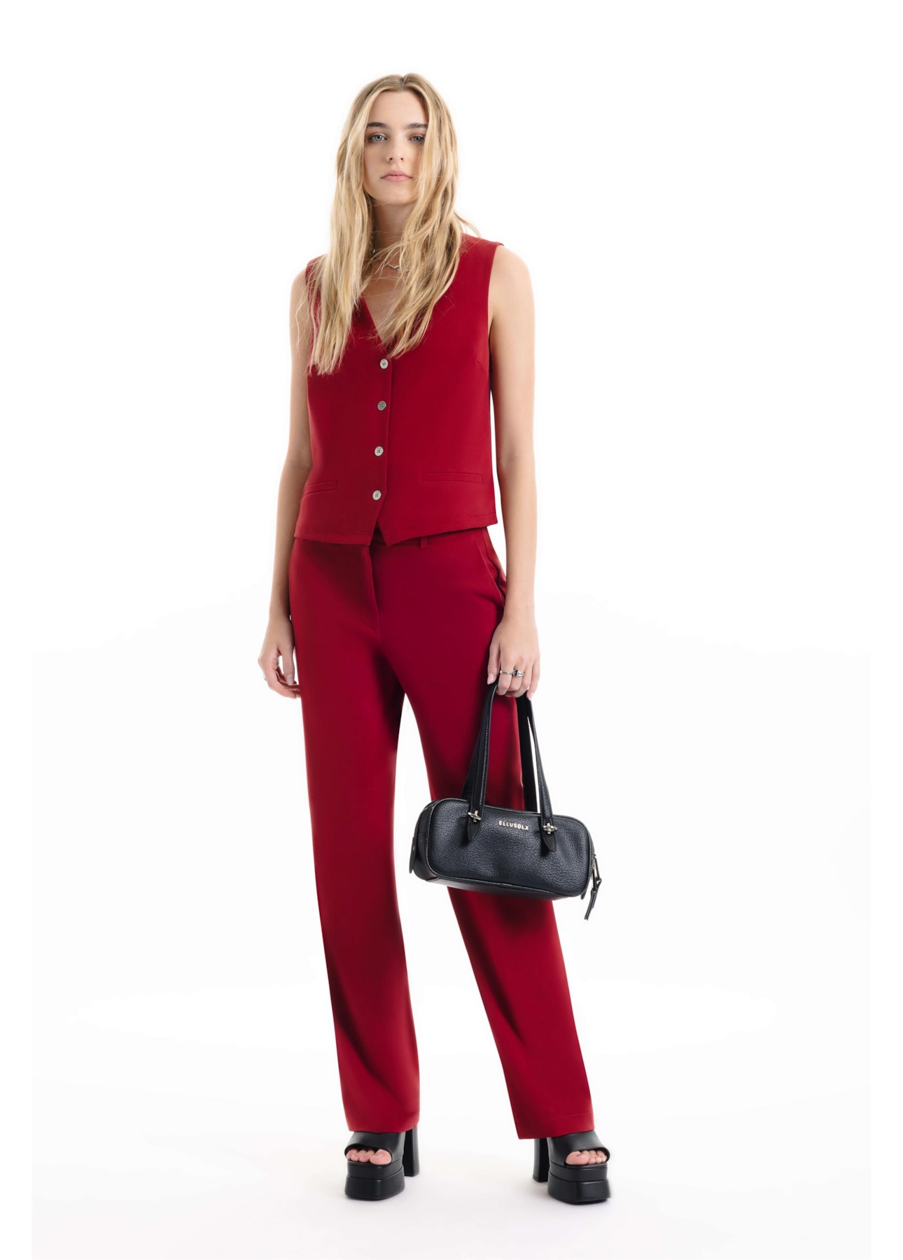 Colete Tailoring  Piped Vinho