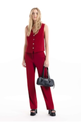 Colete Tailoring  Piped Vinho