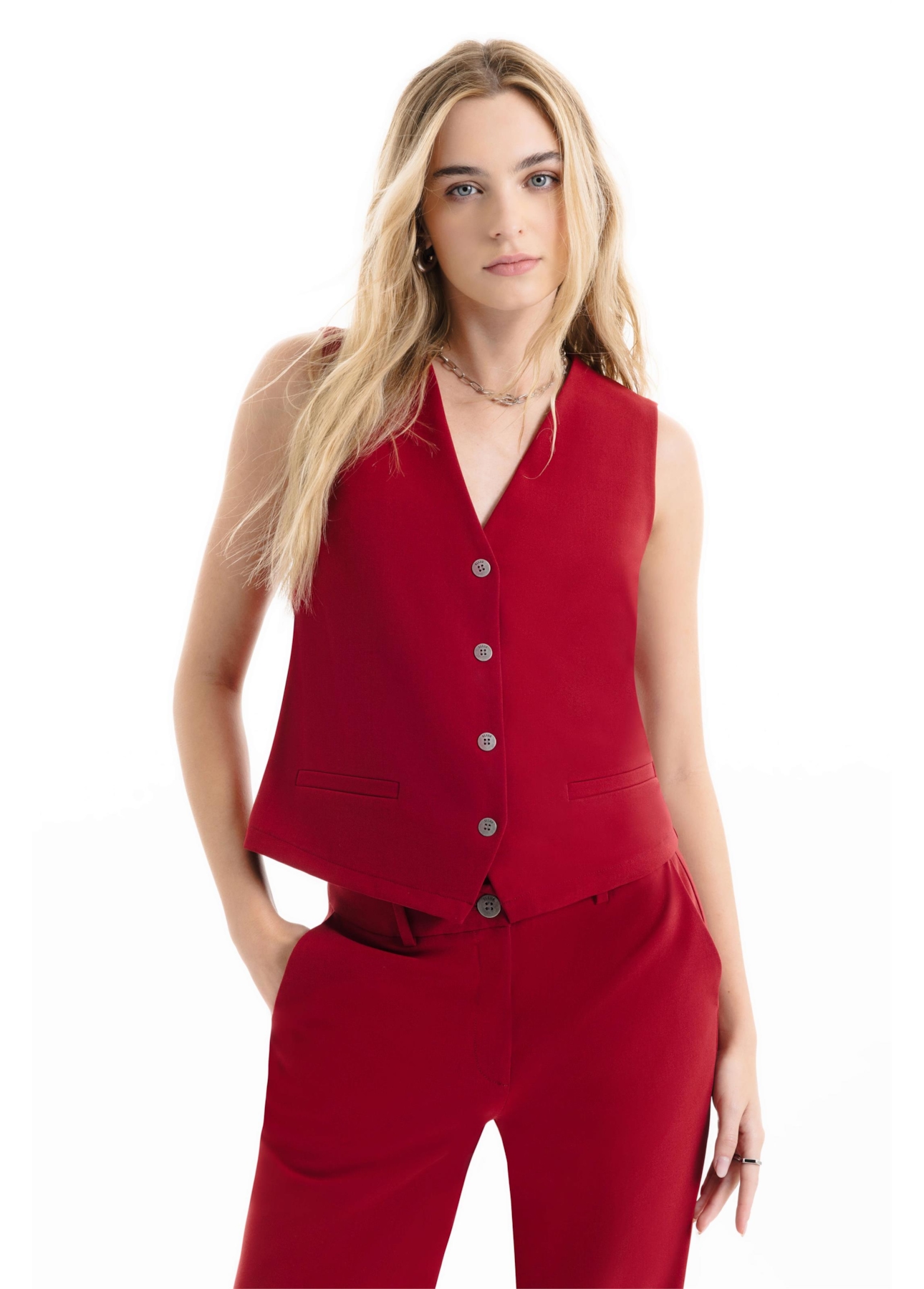 Colete Tailoring  Piped Vinho