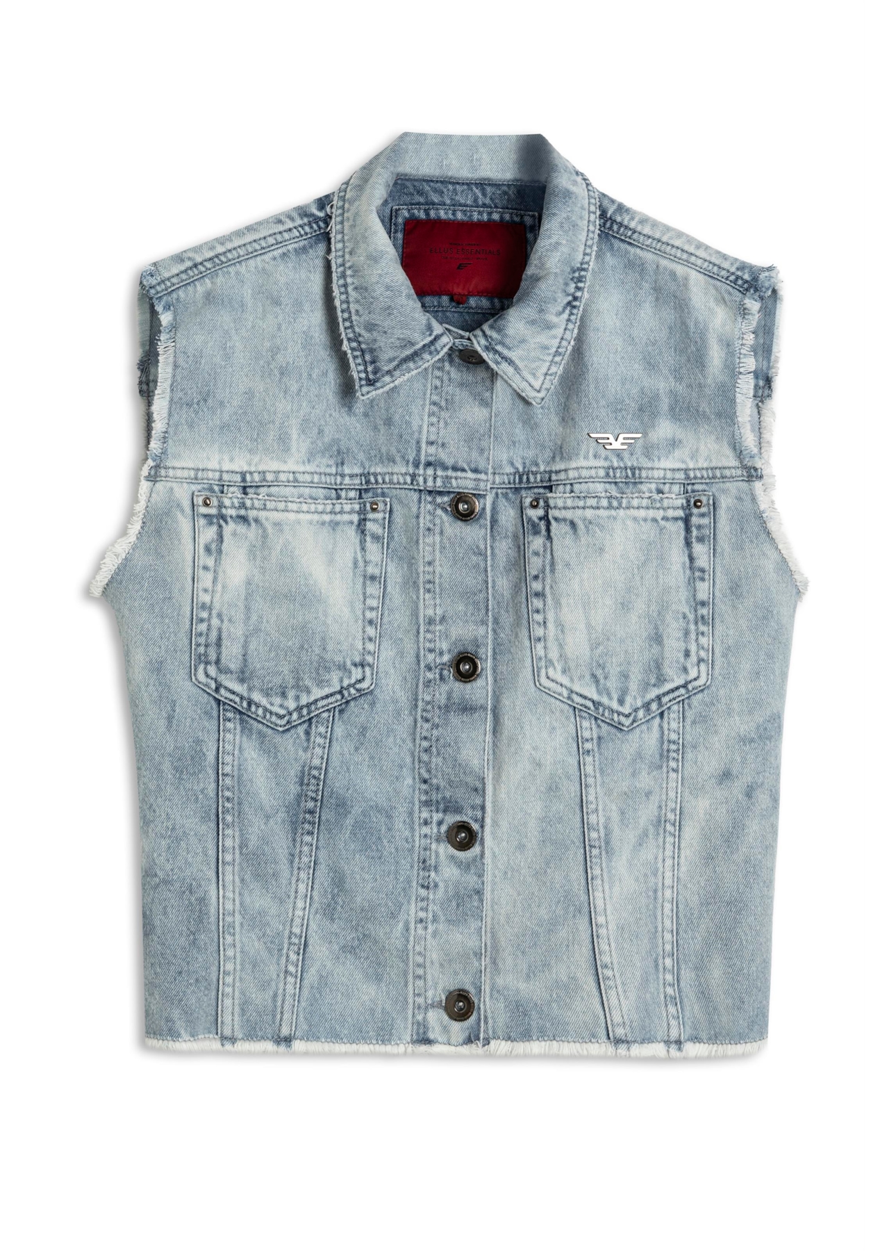 Colete Vintage Denim 2065-Lav.Claro Com Foam