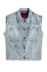 Colete Vintage Denim 2065-Lav.Claro Com Foam