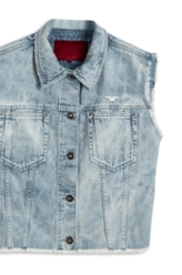Colete Vintage Denim 2065-Lav.Claro Com Foam