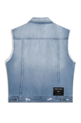Colete Vintage Denim Ellus Lav. Claro