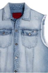 Colete Vintage Denim Ellus Lav. Claro