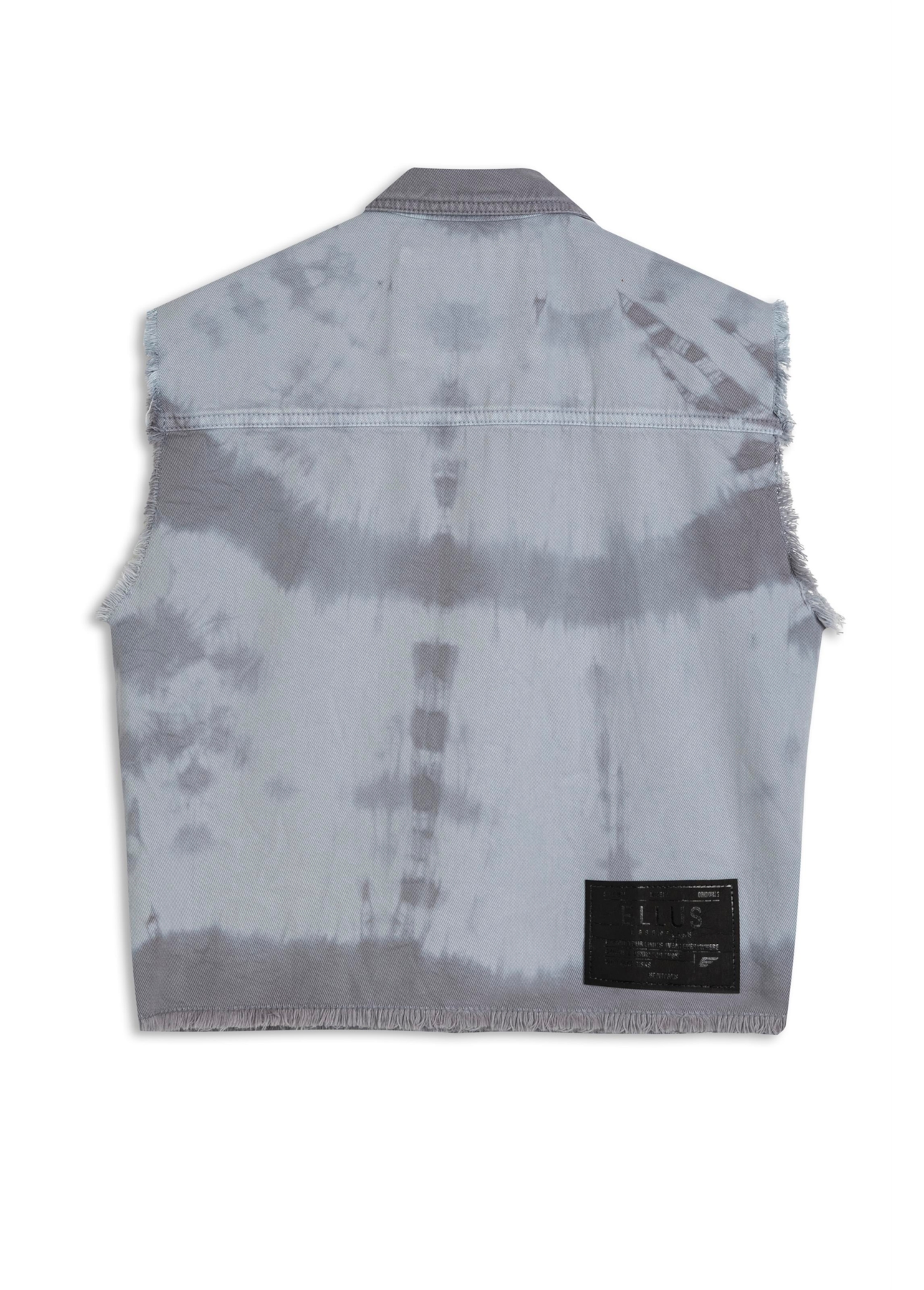 Colete White Denim Bicolor Blue Vintage