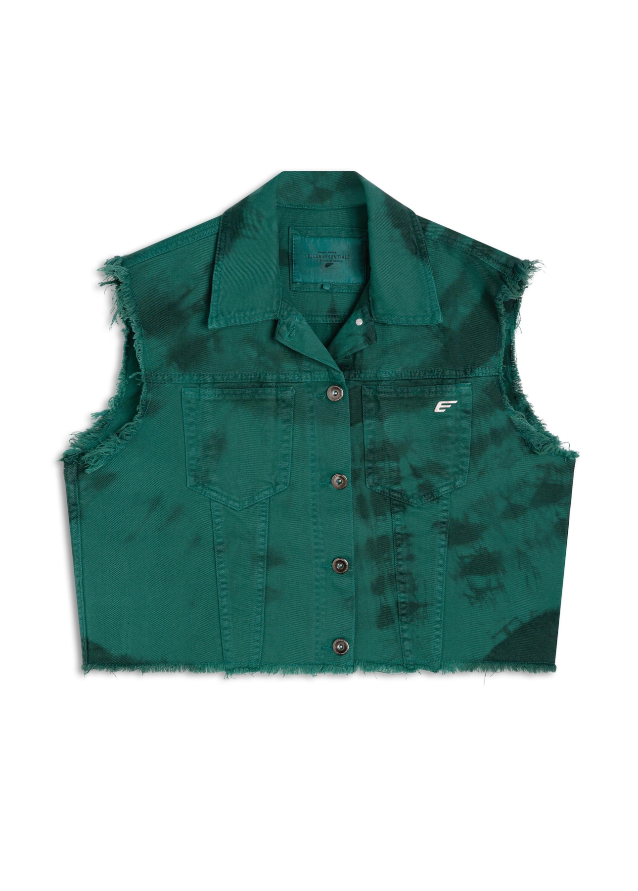 Colete White Denim Ellus Verde Army